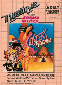 Custer's Revenge Atari 2600 US box art